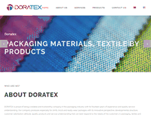 Tablet Screenshot of doratextil.com